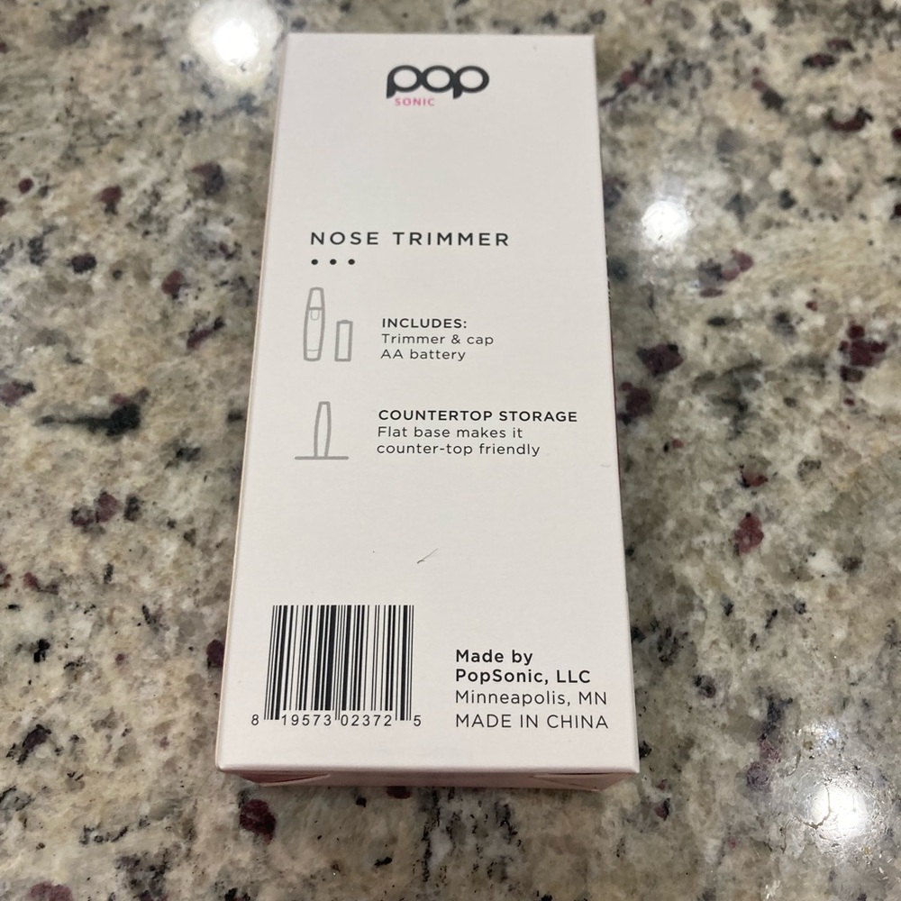 Pop sonic pink/red marble nose trimmer new in box and sealed travel size - Picture 4 of 5